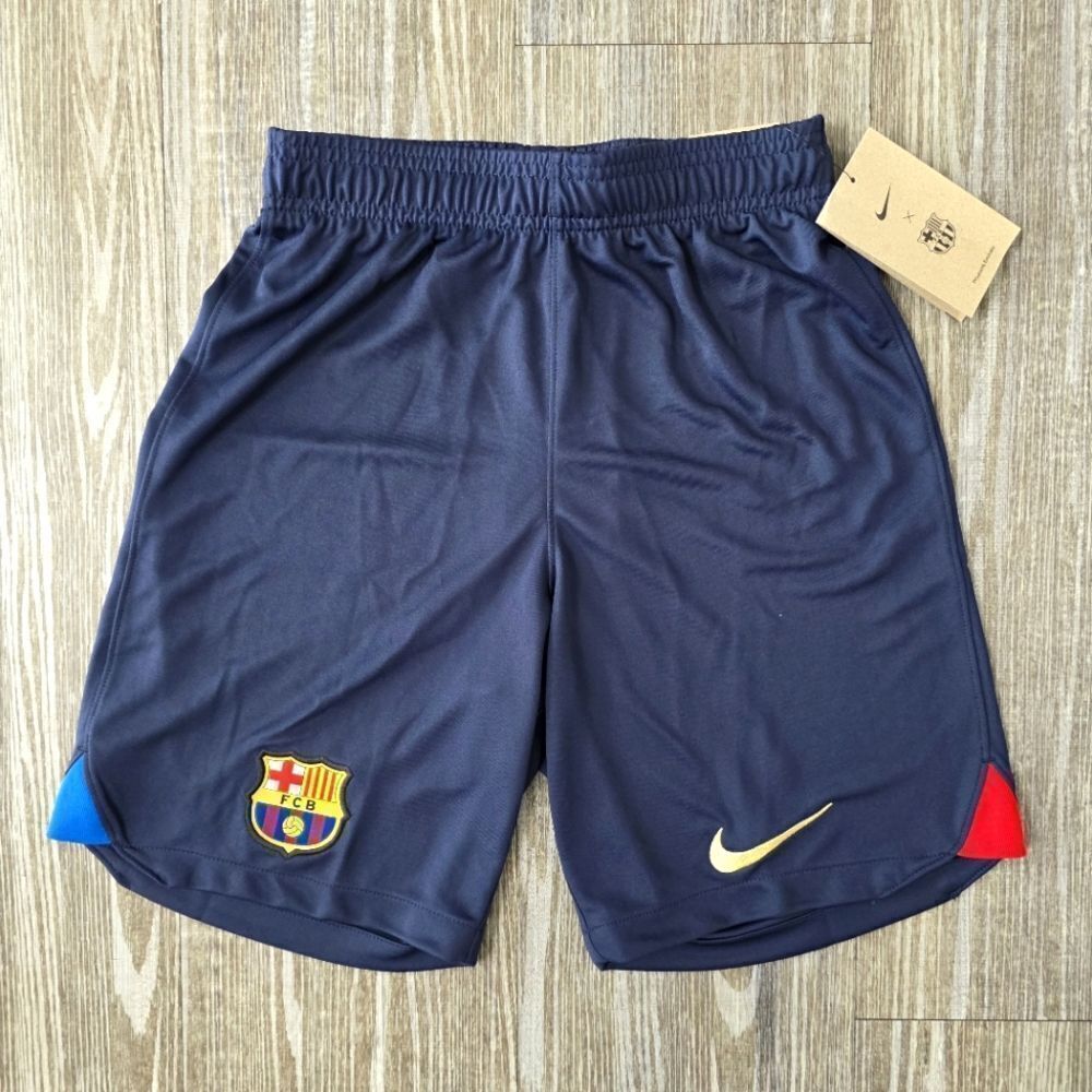 Nike FC Barcelona 23 Home Soccer Shorts Dru-Fit Navy Red Yamal Men's XS DJ7736